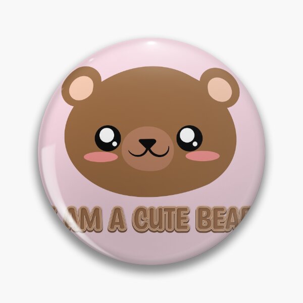 Item preview, cute brown bear face designed and sold by yessebel.
