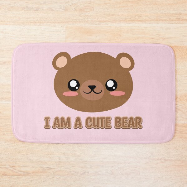 Item preview, cute brown bear face designed and sold by yessebel.