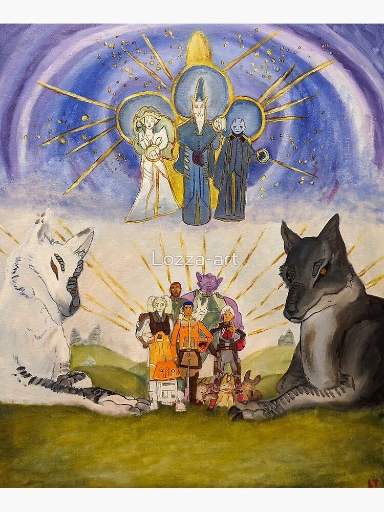 Painting of the Mortis gods  Art Print for Sale by Lozza-art | Redbubble