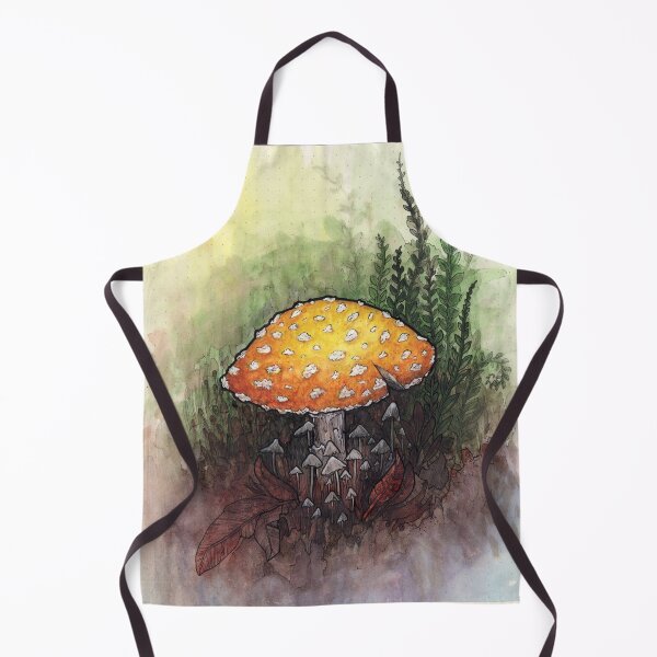 Item preview, fly agaric study in watercolor designed and sold by Urvogel Arts.