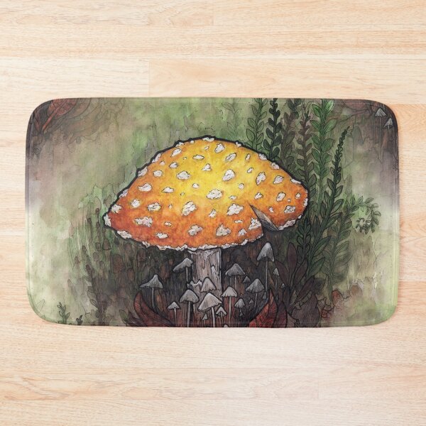 Item preview, fly agaric study in watercolor designed and sold by Urvogel Arts.