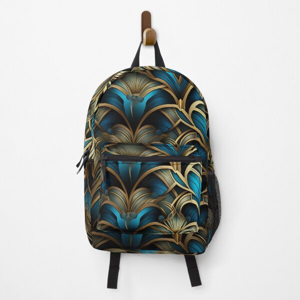 Item preview, Vector Heart design in art deco gold and turquoise colors. designed and sold by Devilscrib Design.