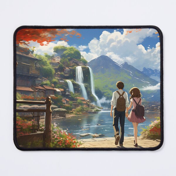 Item preview, Ghibli Paradise Romantic Scene Illustration designed and sold by samuelpinzon.