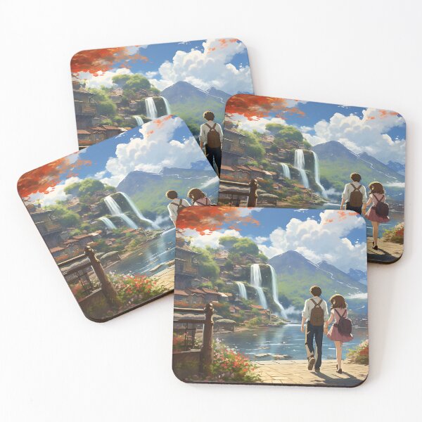 Item preview, Ghibli Paradise Romantic Scene Illustration designed and sold by samuelpinzon.