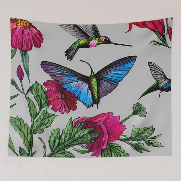 Item preview, Hummingbirds and butterflies designed and sold by PosiPrints.