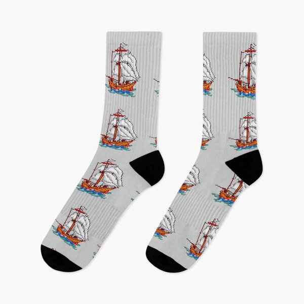 Item preview, Pixel Pirate Ship Design Print  designed and sold by randomtdesigns.