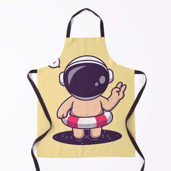 Item preview, Adorable Astronaut in Space Pool - Cartoon Vector Illustration designed and sold by hjian8219.