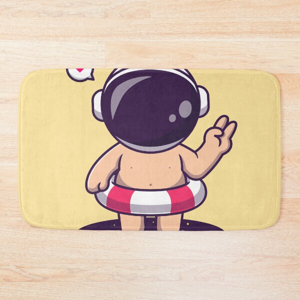 Item preview, Adorable Astronaut in Space Pool - Cartoon Vector Illustration designed and sold by hjian8219.