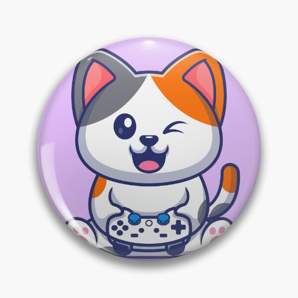 Item preview, Adorable Cat Gaming - Cartoon Vector Illustration designed and sold by hjian8219.