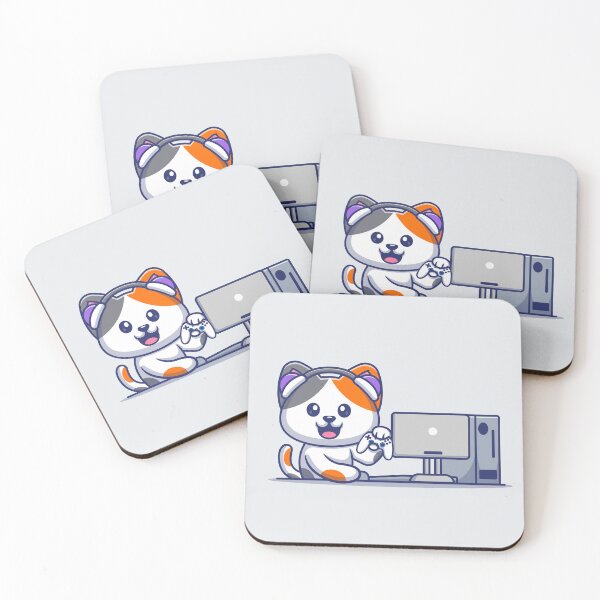 Item preview, Cute Cat Gaming - Cartoon designed and sold by hjian8219.