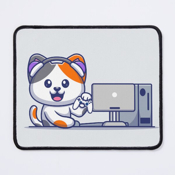 Item preview, Cute Cat Gaming - Cartoon designed and sold by hjian8219.