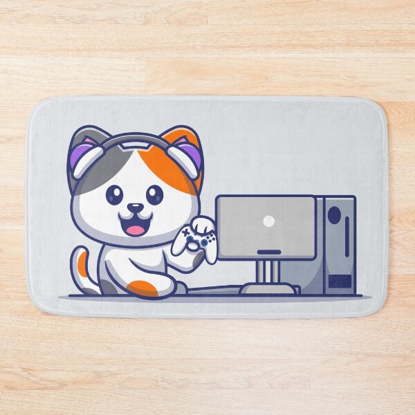 Item preview, Cute Cat Gaming - Cartoon designed and sold by hjian8219.