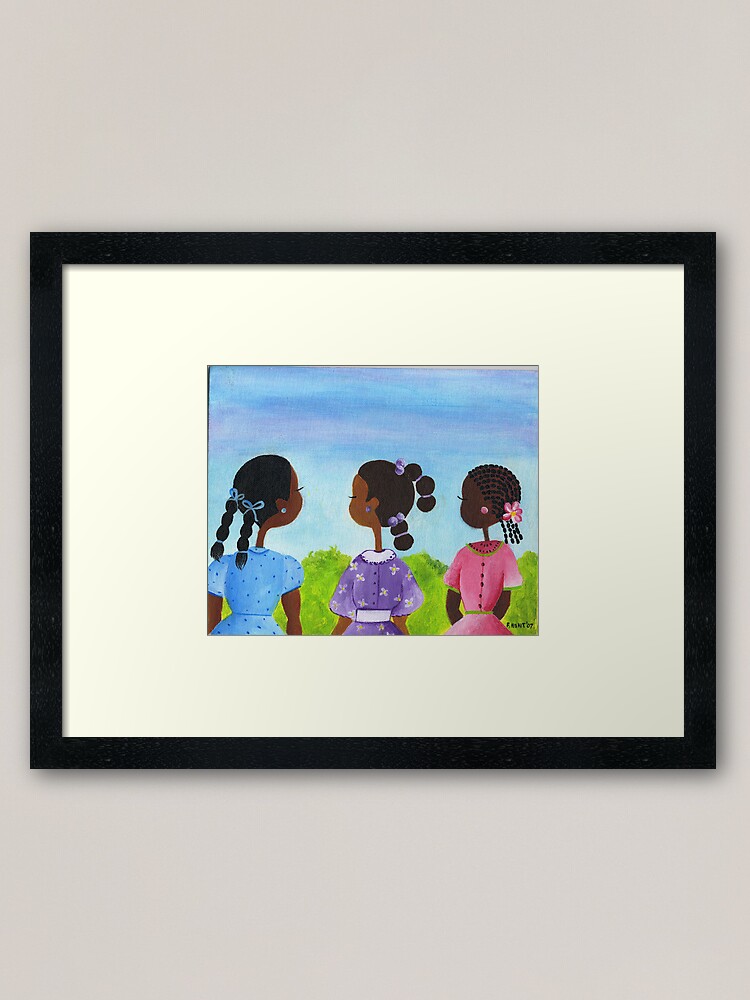 Alternate view of Cousins Framed Art Print