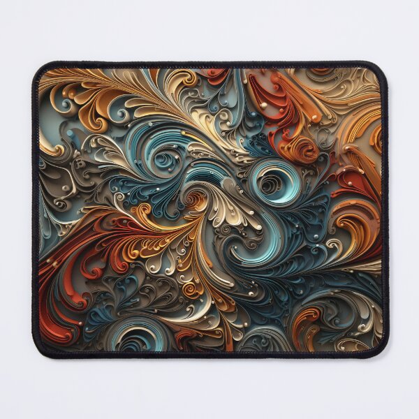Item preview, Detailed and Abstract design in vibrant colorful swirling pattern. designed and sold by Devilscrib Design.