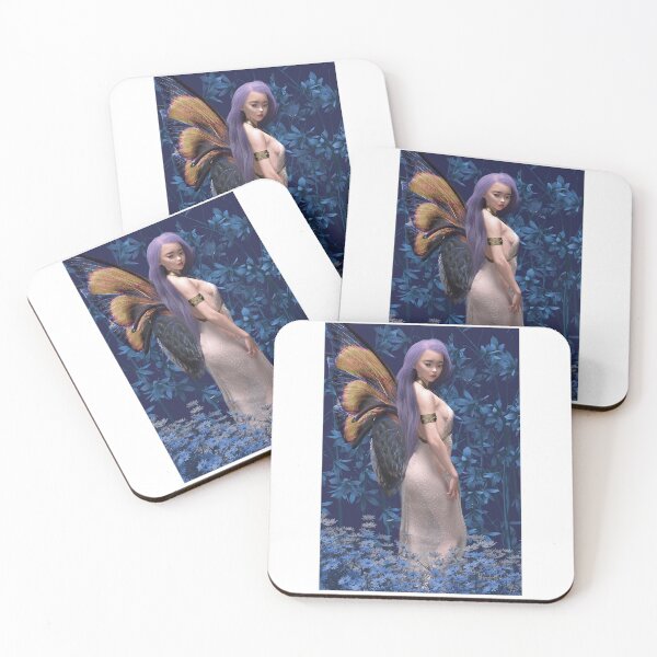 Item preview, Fairy standing standing amid plants and flowers designed and sold by Fantasyart123.