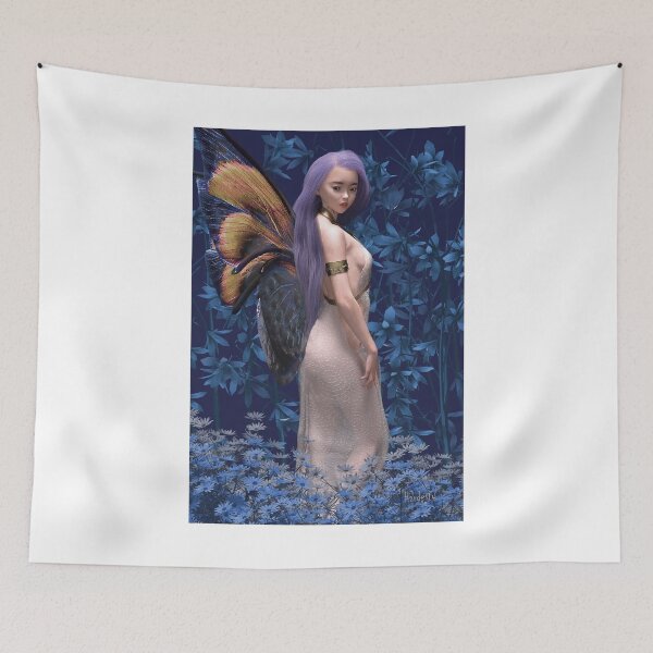 Item preview, Fairy standing standing amid plants and flowers designed and sold by Fantasyart123.