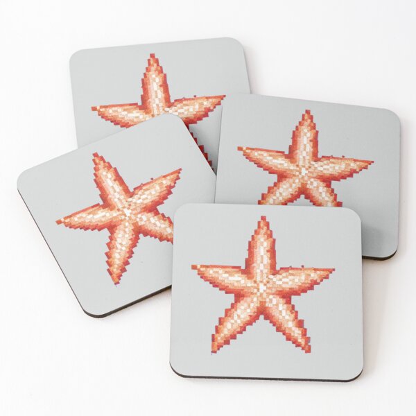 Item preview, Pixel Starfish SeaStar Design Print  designed and sold by randomtdesigns.