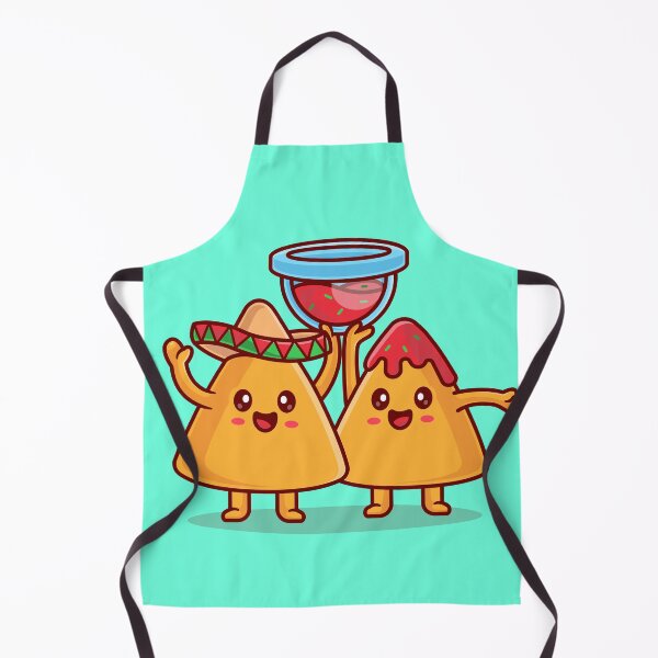 Item preview, Cute Nachos with a Hat and Chili Sauce - Cartoon Vector Icon Illustration designed and sold by hjian8219.