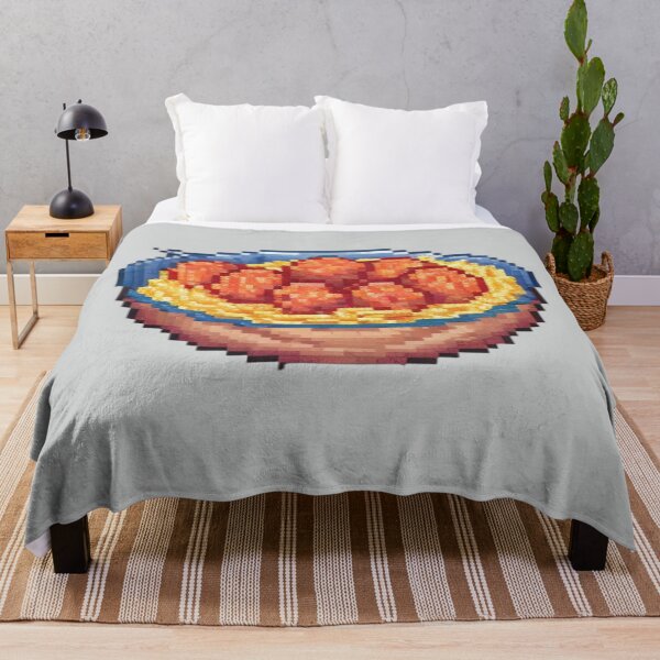 Item preview, Pixel Spaghetti and Meatballs Design Print  designed and sold by randomtdesigns.