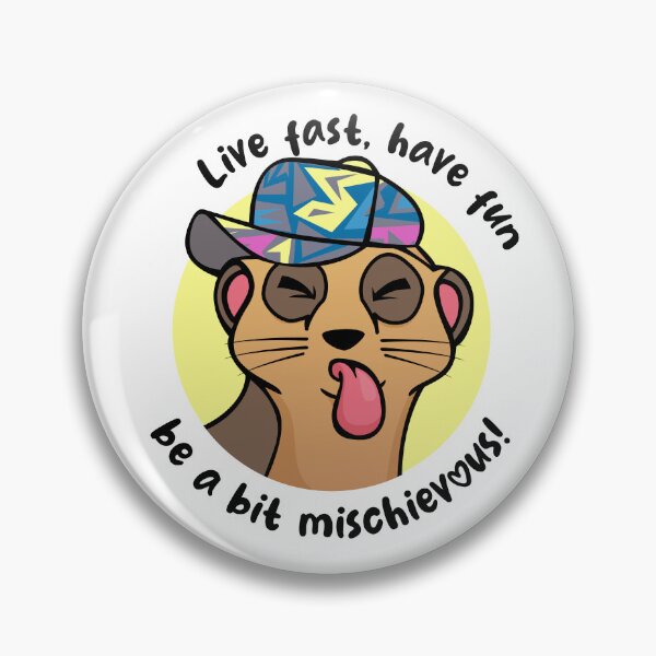 Item preview, Mischievous Meerkat (on light colors) designed and sold by messy-nessie.
