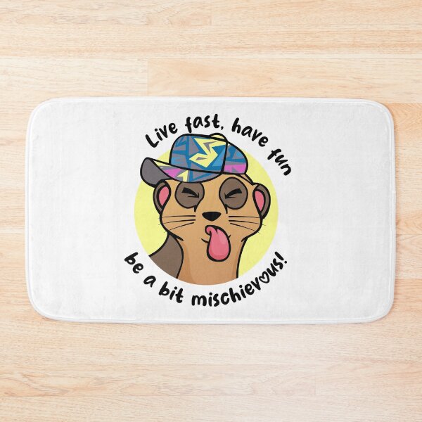 Item preview, Mischievous Meerkat (on light colors) designed and sold by messy-nessie.