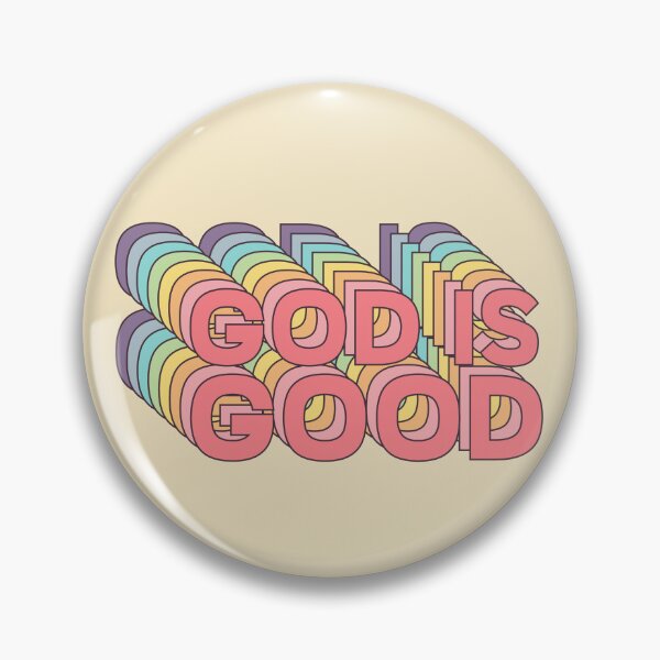 Item preview, God Is Good | Retro Pastel Typography | Christian Apparel  designed and sold by Allwhopraisehim.