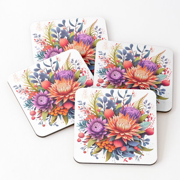 Item preview, Wild Flowers Botanical Flower Nature Colorfull Folk designed and sold by ArtFromBeyond.