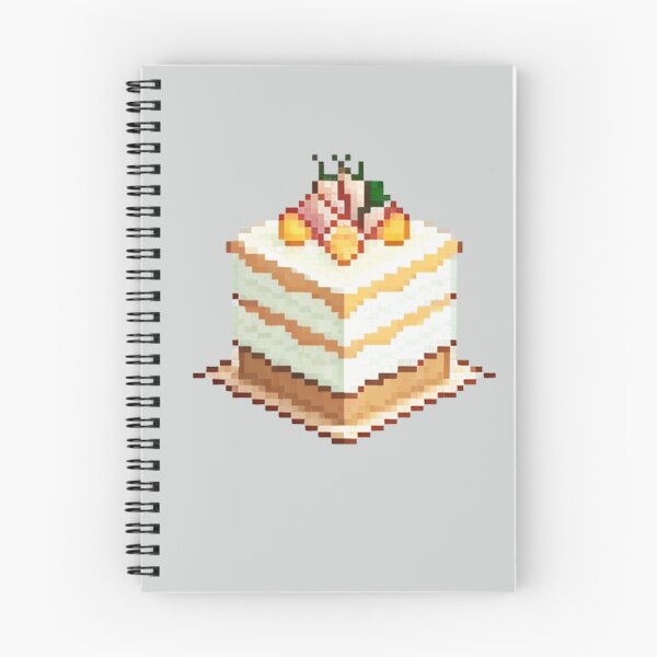 Item preview, Pixel Vanilla Cake Slice Design Print  designed and sold by randomtdesigns.