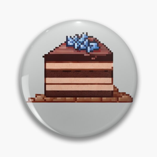 Item preview, Pixel Chocolate Cake Slice Design Print  designed and sold by randomtdesigns.