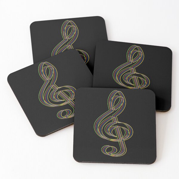 Item preview, Neon treble clef in relief designed and sold by Astralia.