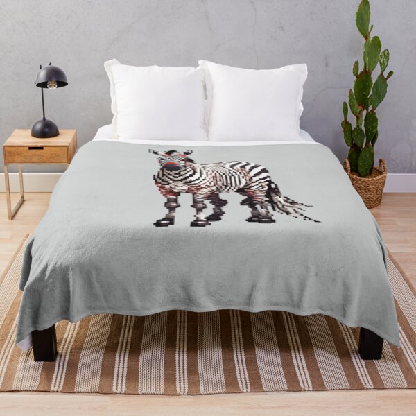 Item preview, Pixel Zebra Design Print designed and sold by randomtdesigns.