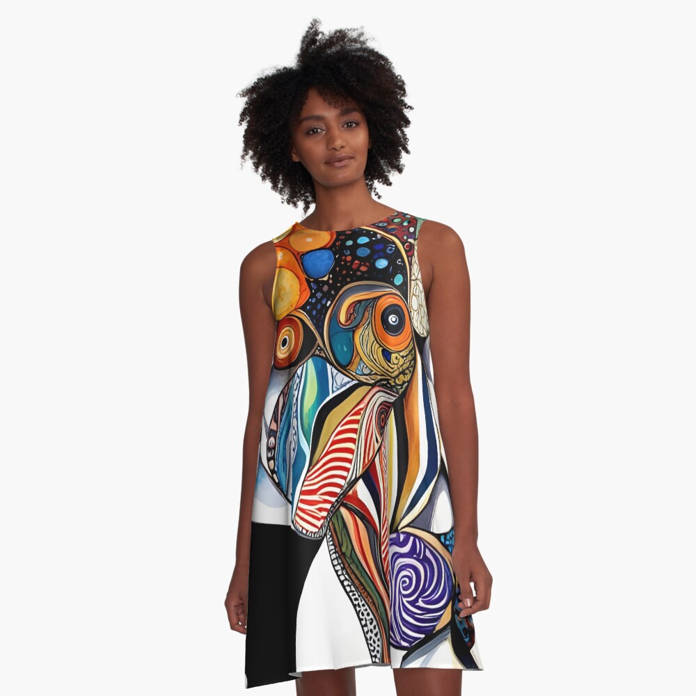 Item preview, A-Line Dress designed and sold by BrooklynPopArts.