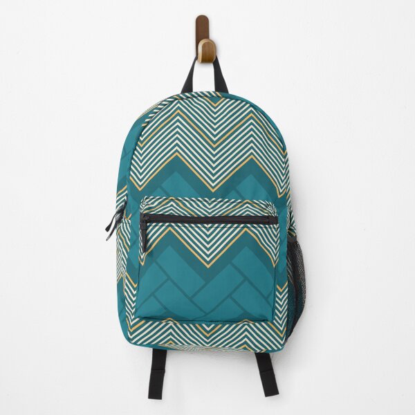 Item preview, Teal and Mustard Chevron and Herringbone || Seamless Pattern designed and sold by Stacey Spivak.