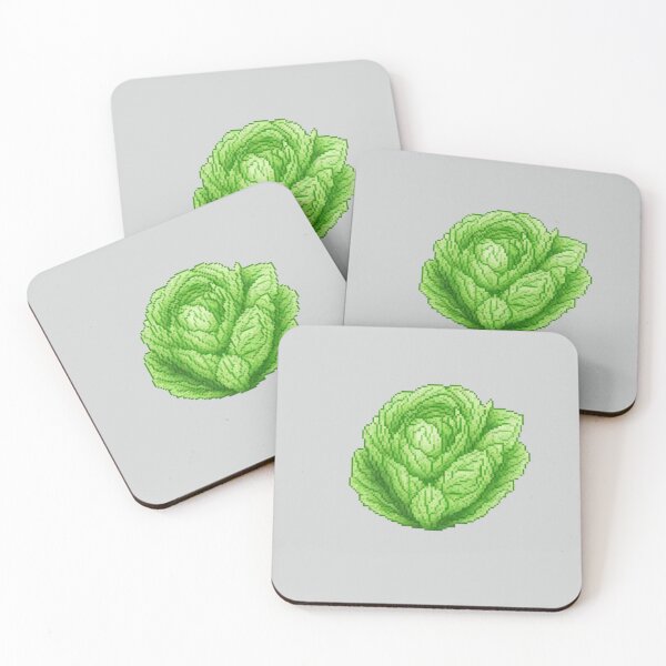 Item preview, Pixel Cabbage Lettuce Design Print  designed and sold by randomtdesigns.