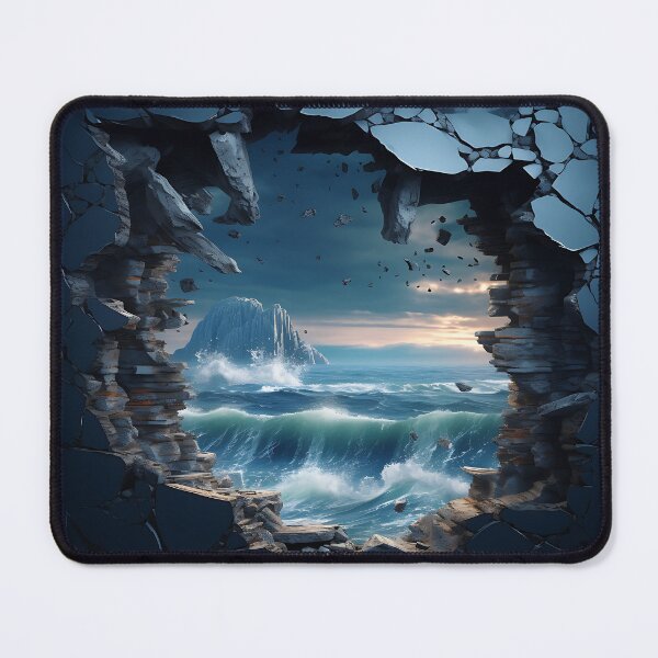 Item preview, Hole in the Wall Fantasy Painting | A Mysterious and Intriguing Way to Add a Touch of Magic to Your Home designed and sold by samuelpinzon.