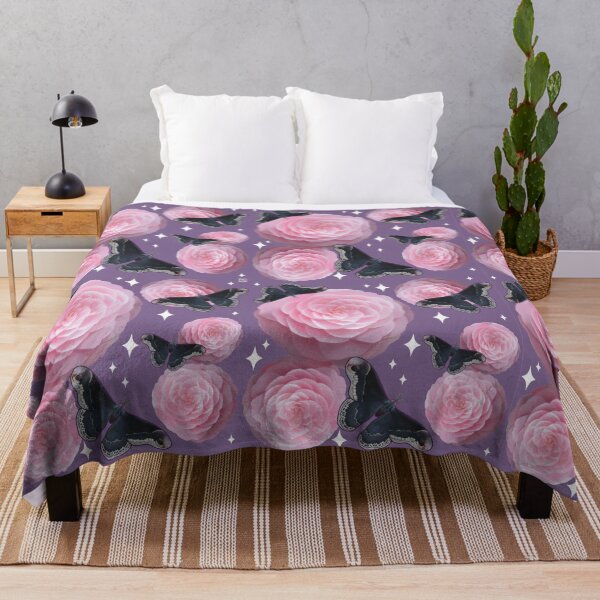 Item preview, Moths + Camellias Repeating Pattern designed and sold by fiatluxillust.