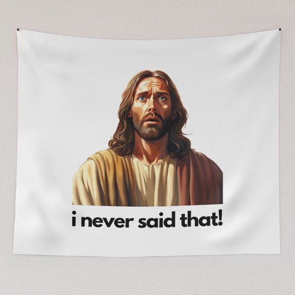 Item preview, Confused Jesus: "I Never Said That" designed and sold by Motive Union.