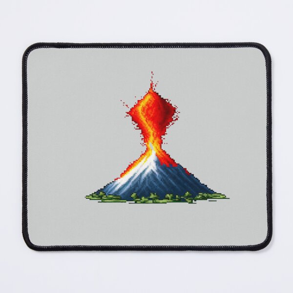 Item preview, Pixel Erupting Volcano Design Print designed and sold by randomtdesigns.