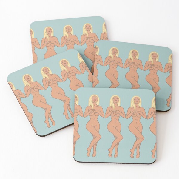 Item preview, Standing Nudie, Nude Woman, Pin Up, Blonde, Blonde Pin Up designed and sold by Clancy Rodgers.