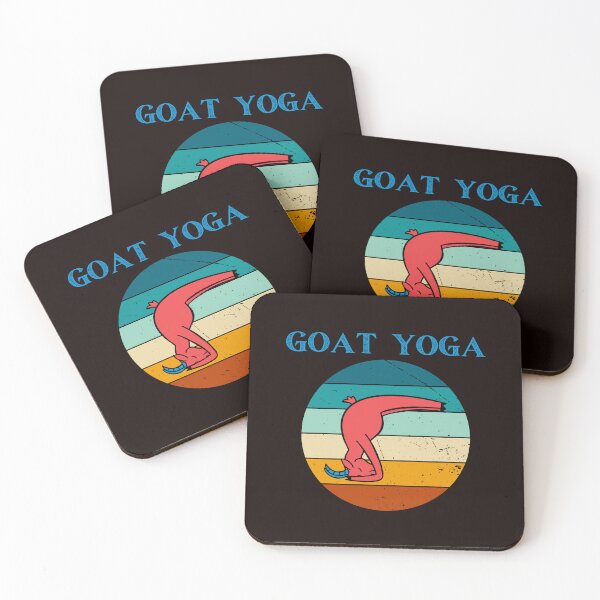 Item preview, Funny Goat Yoga Posing Zen Yoga Class Asanas Headstand designed and sold by MagicSD Designs.