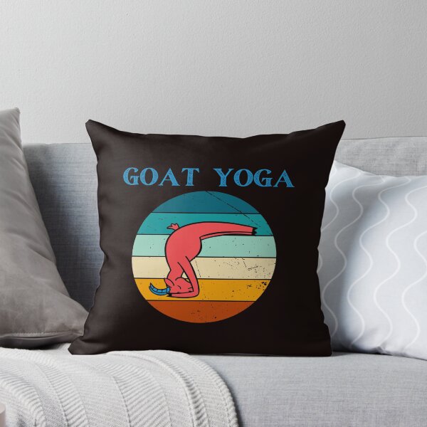 Item preview, Funny Goat Yoga Posing Zen Yoga Class Asanas Headstand designed and sold by MagicSD Designs.