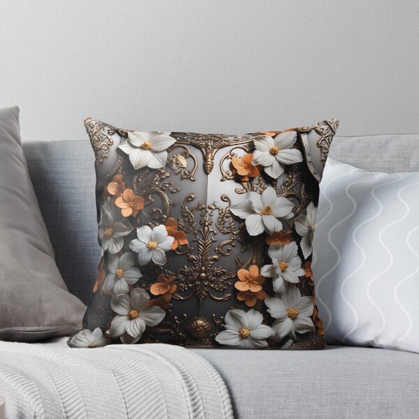 Item preview, Medieval Silver Armor with Orange Flowers designed and sold by samuelpinzon.