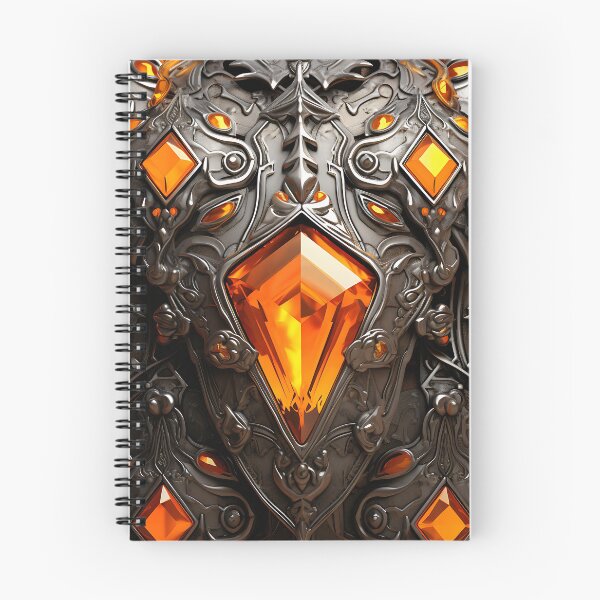 Item preview, Medieval Silver Armor with Orange Stones Texture designed and sold by samuelpinzon.