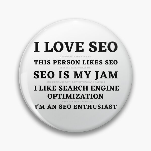 Item preview, I Love SEO - Humorous Repetitive SEO Design designed and sold by Motive Union.
