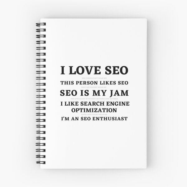 Item preview, I Love SEO - Humorous Repetitive SEO Design designed and sold by Motive Union.