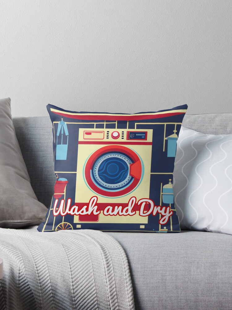 Thumbnail 1 of 4, Pillow, Wash and dry  designed and sold by Roxburylane.