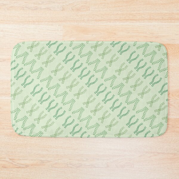Item preview, Slanted Green leaves designed and sold by SerahO.