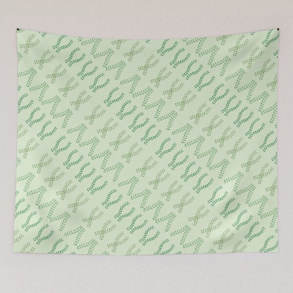 Item preview, Slanted Green leaves designed and sold by SerahO.