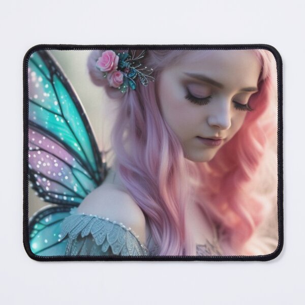Item preview, Wary Tales Teal Pink Butterfly Fairy designed and sold by WaryTales.