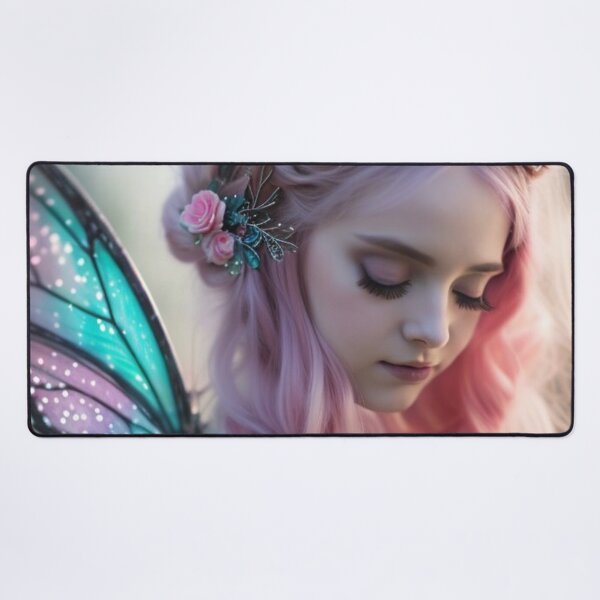 Item preview, Wary Tales Teal Pink Butterfly Fairy designed and sold by WaryTales.